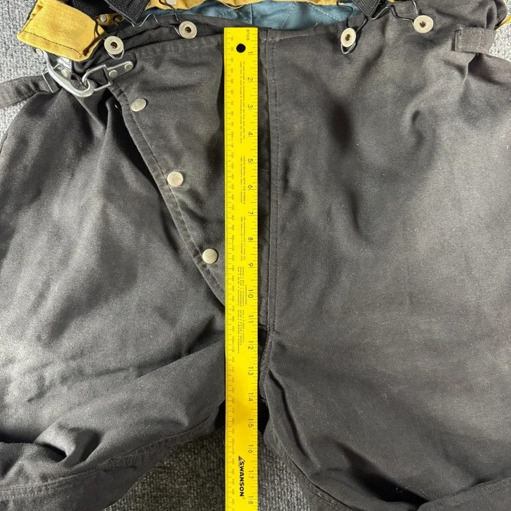 Lion Apparel Firefighter Turnout Pants 42R 36x30 Black Bunker Gear Suspenders